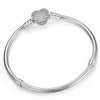 Sonykifa 2019 High Quality Rose Gold Color Snake Chain Charm Bracelet Fit Original Beads Fine Bracelet Jewelry Gift For Women