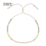 ZMZY Boho Style Miyuki Delica Seed Beads Bracelets for Women Friendship Bracelet Jewelry Colorful Charm Bracelet Femme Handmade