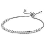 Sonykifa 2019 High Quality Rose Gold Color Snake Chain Charm Bracelet Fit Original Beads Fine Bracelet Jewelry Gift For Women